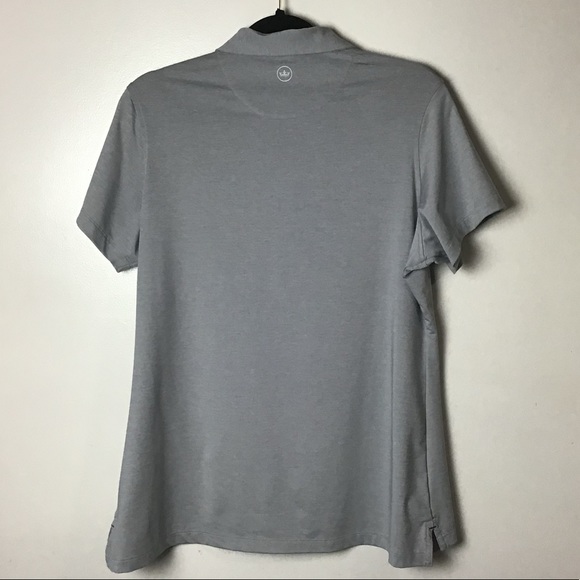 Peter Millar gray short sleeve golf polo shirt. Large - Picture 4 of 4